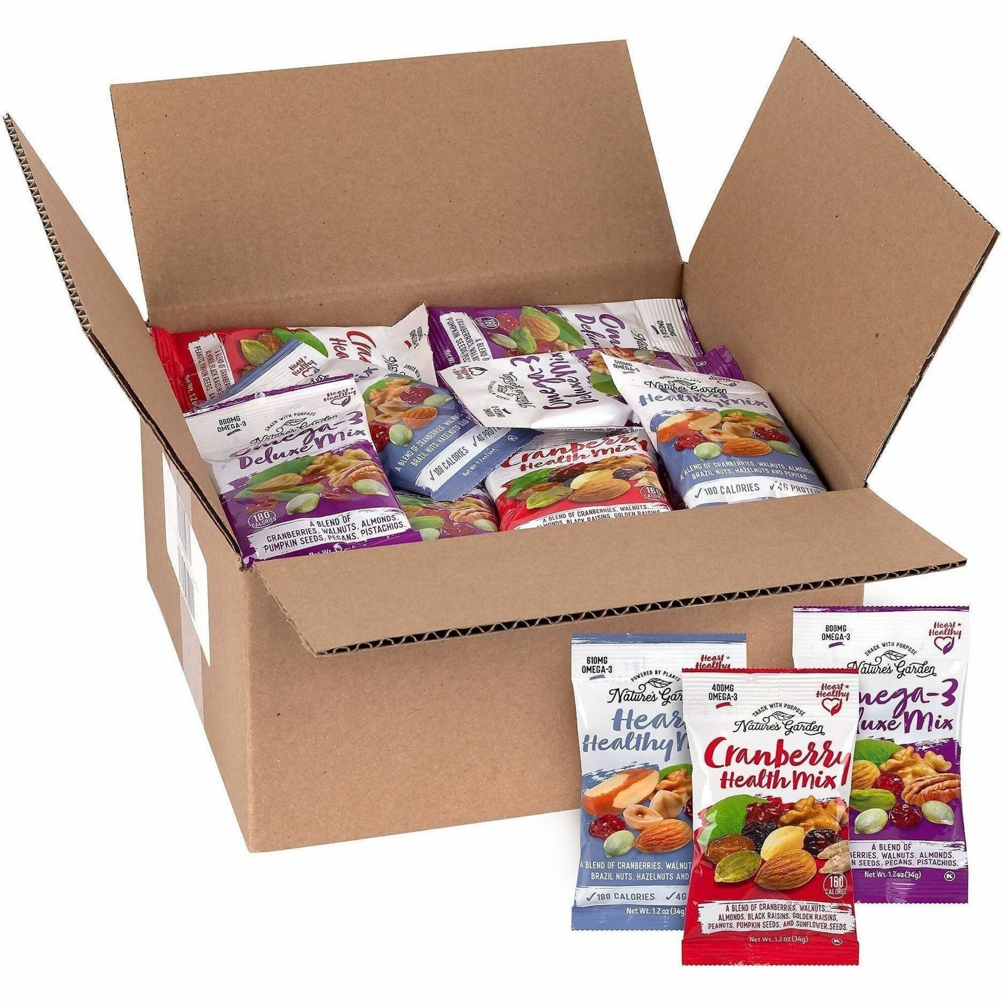 Green Rabbit Healthy Trail Mix Snack Packs, 1.20 oz Pouch, 50/Carton