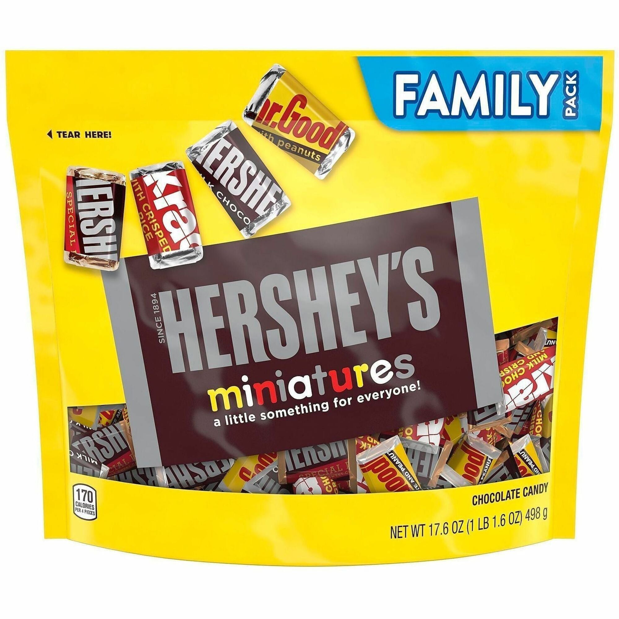 Milk Chocolate, Dark Mildly Sweet Chocolate, Chocolate Candy with Peanuts - Individually Wrapped - 1.10 lb - 1 Carton