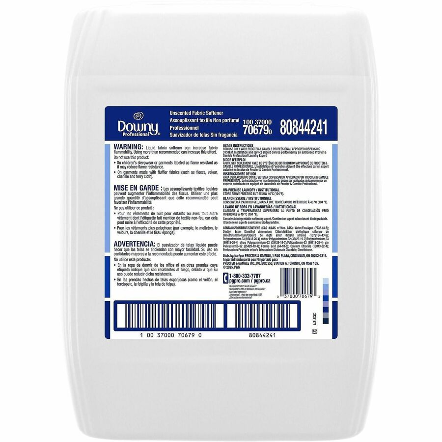 Downy Pro. Fabric Softener, Concentrate Liquid, 640 fl oz (20 quart), Odorless, White Jug, 1 Carton