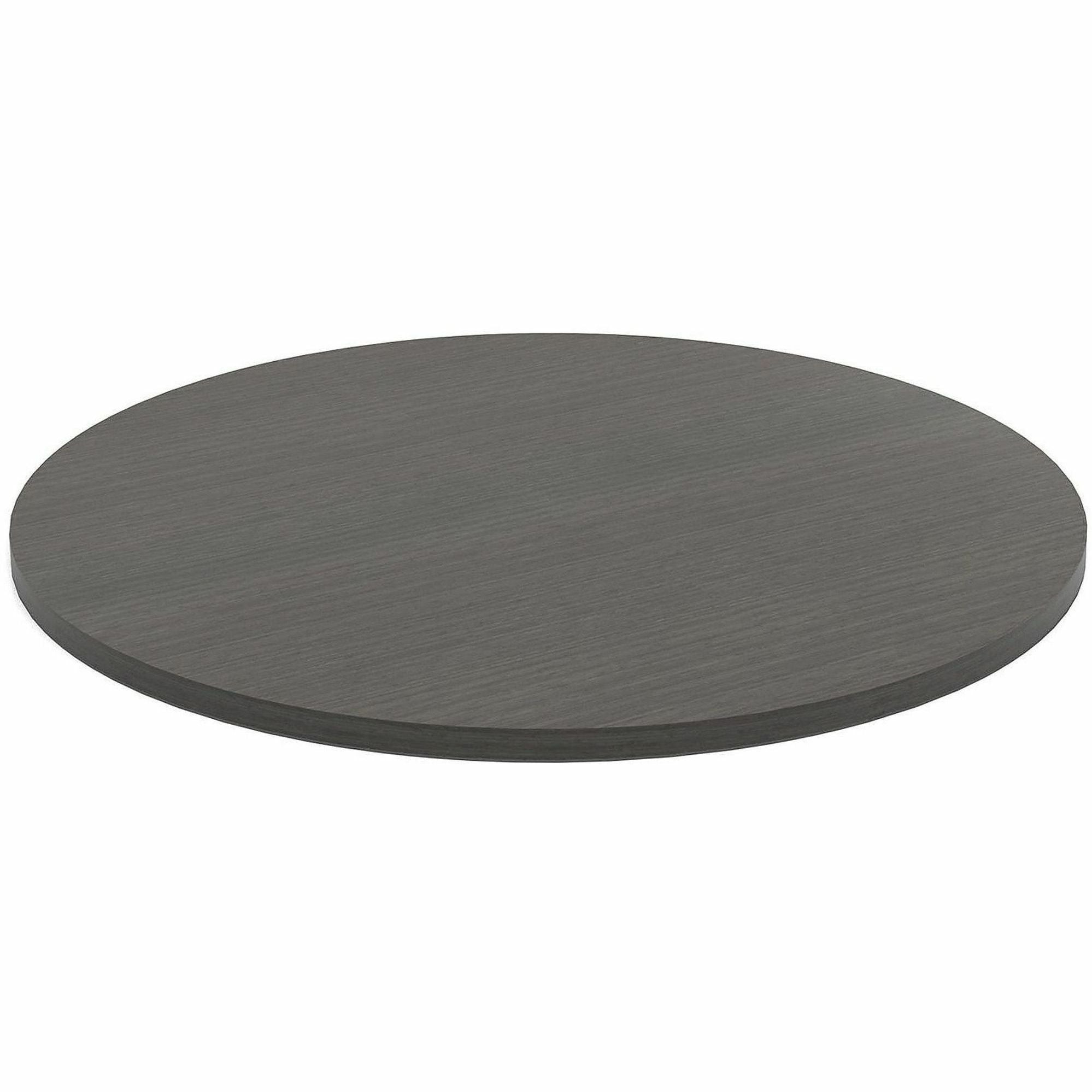 Safco Jurni Cafe Table with Round Top - Round Top - Textured, Powder Coated Base - 42" Table Top Diameter - 29" Height - Cafeteria, Breakroom - Assembly Required - Asian Night - Laminate Top Material - 1 Each
