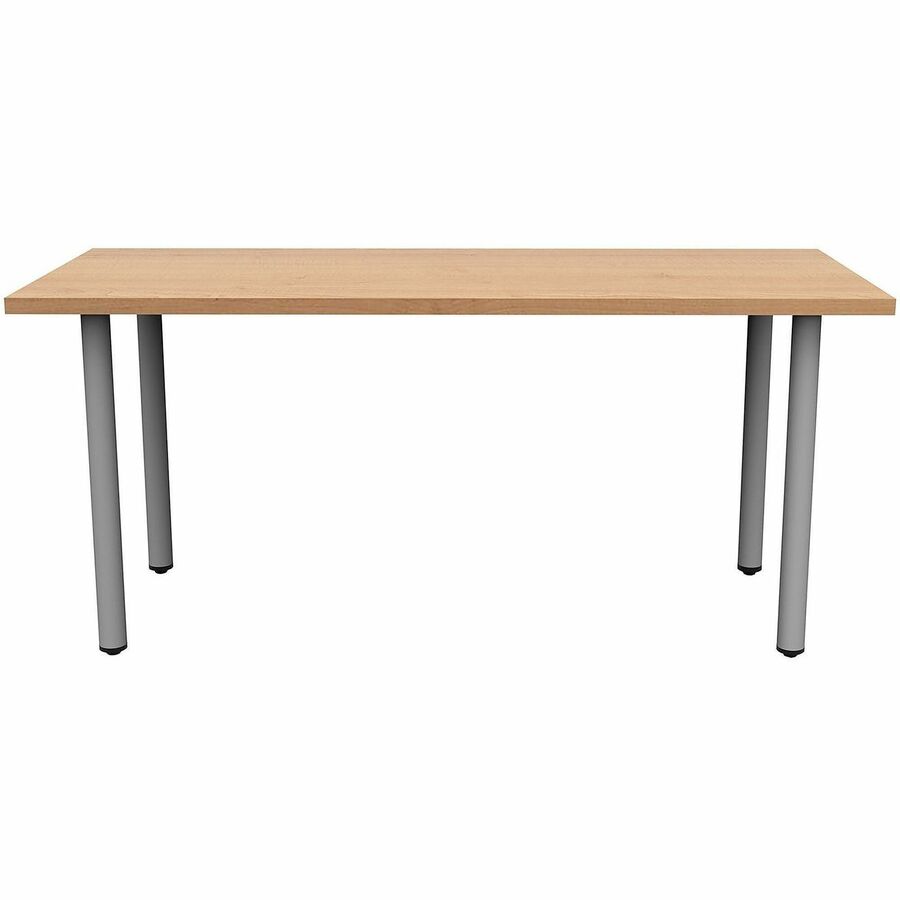 Safco Jurni Multi-Purpose Table with Post Leg & Glides, 60"W x 24"D x 29"H, Fusion Maple Laminate, Modern Style, 1 Each