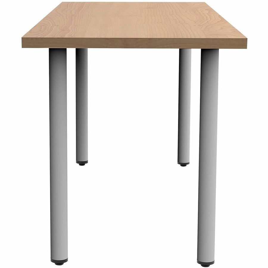 Safco Jurni Multi-Purpose Table with Post Leg & Glides, 60"W x 24"D x 29"H, Fusion Maple Laminate, Modern Style, 1 Each