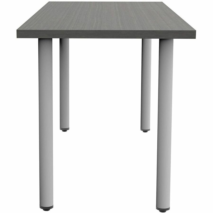 Safco Jurni Multi-Purpose Table with Post Leg & Glides, 60"W x 24"D x 29"H, Laminate Top, Asian Night Finish, Modern Style, 1 Each