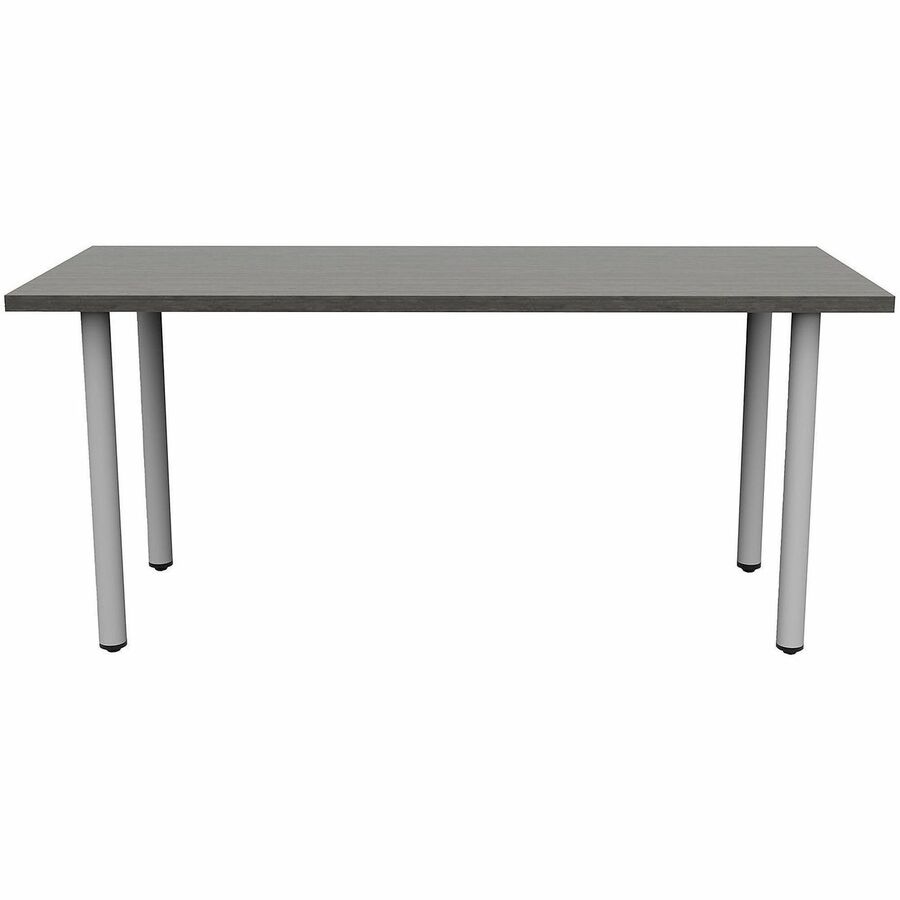 Safco Jurni Multi-Purpose Table with Post Leg & Glides, 60"W x 24"D x 29"H, Laminate Top, Asian Night Finish, Modern Style, 1 Each