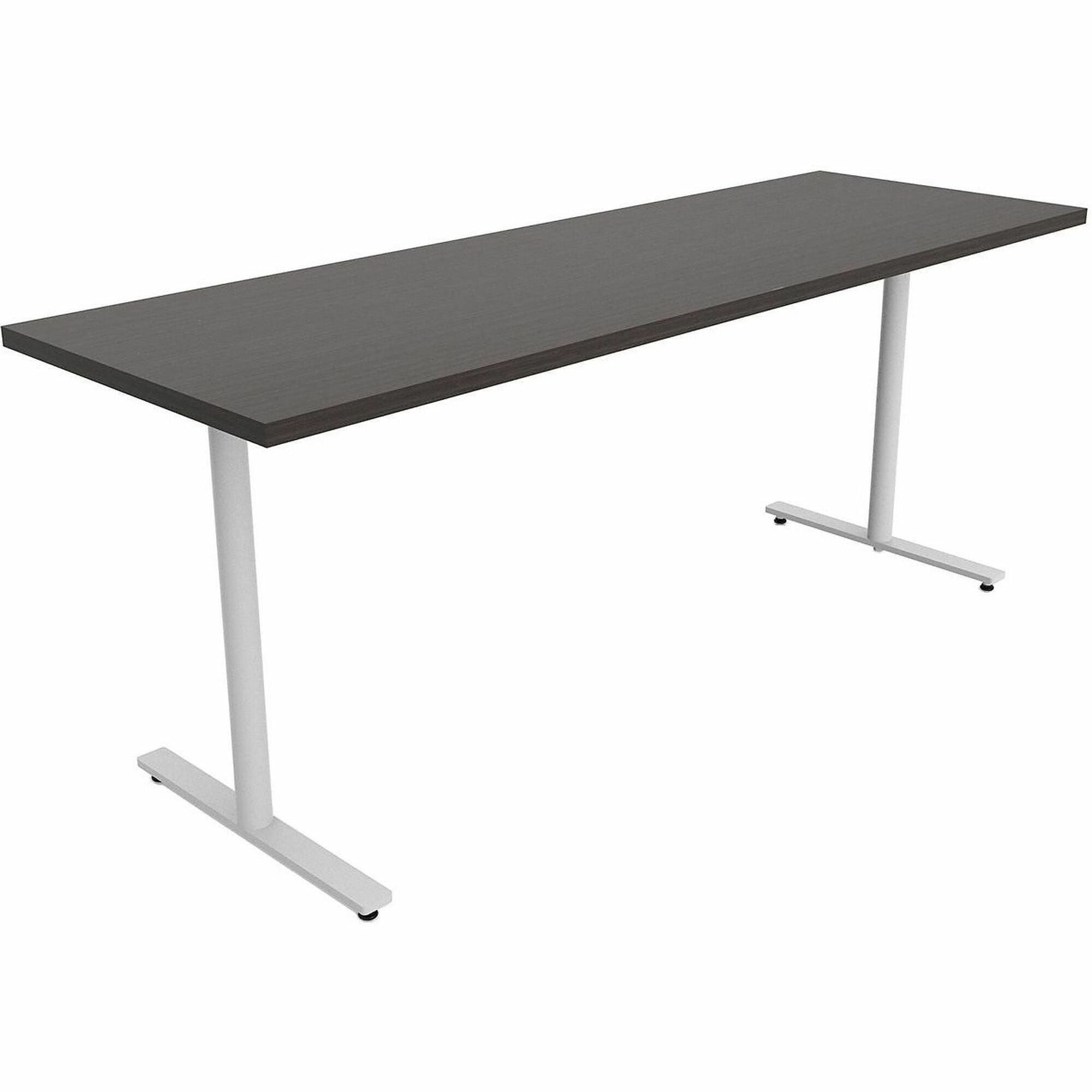 Safco Jurni Multi-Purpose Table with T-Leg & Glides, 72" x 24", Laminate Top, Asian Night Finish, 1 Each