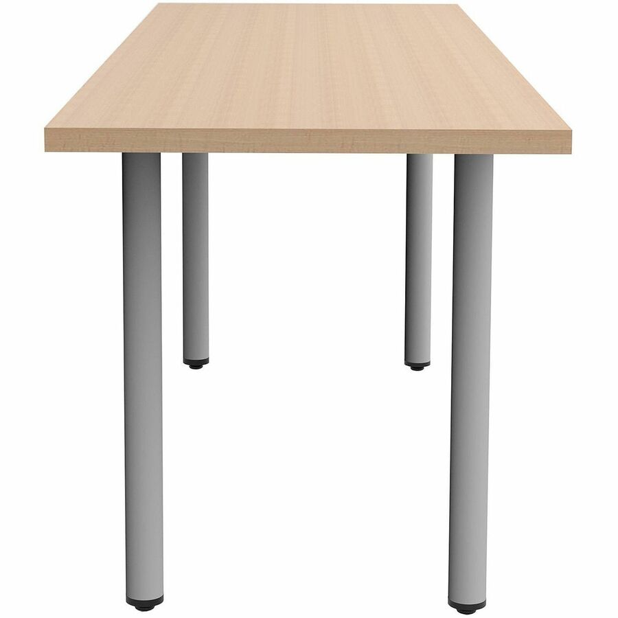 Safco Jurni Multi-Purpose Table with Post Leg & Glides, 72" x 24" Laminated Fusion Maple Top, Powder Coated Base, 29" Height, 1 Each