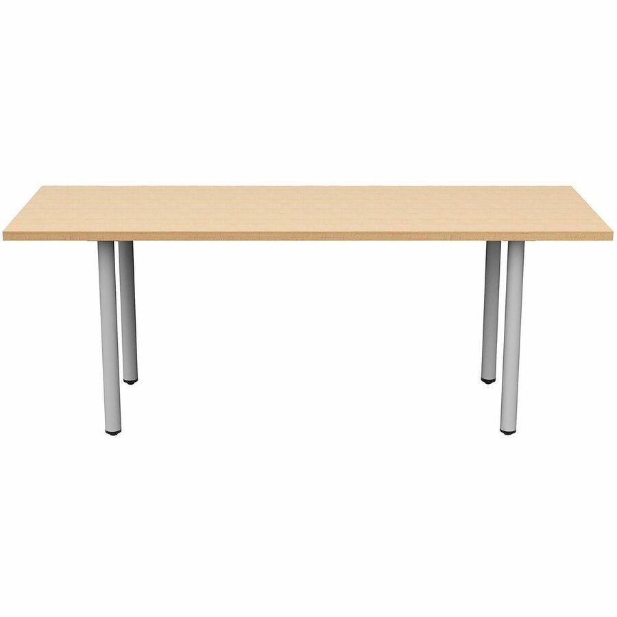 Safco Jurni Multi-Purpose Table with Post Leg & Glides, 72" x 24" Laminated Fusion Maple Top, Powder Coated Base, 29" Height, 1 Each