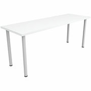 Safco Jurni Multi-Purpose Table with Post Leg & Glides, Designer White, Laminate Top, 72"W x 24"D x 29"H, 1 Each