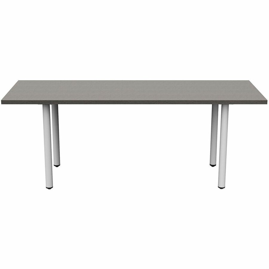 Safco Jurni Multi-Purpose Table with Post Leg & Glides, Laminate Top, 72" W x 24" D x 29" H, Asian Night Finish, 1 Each