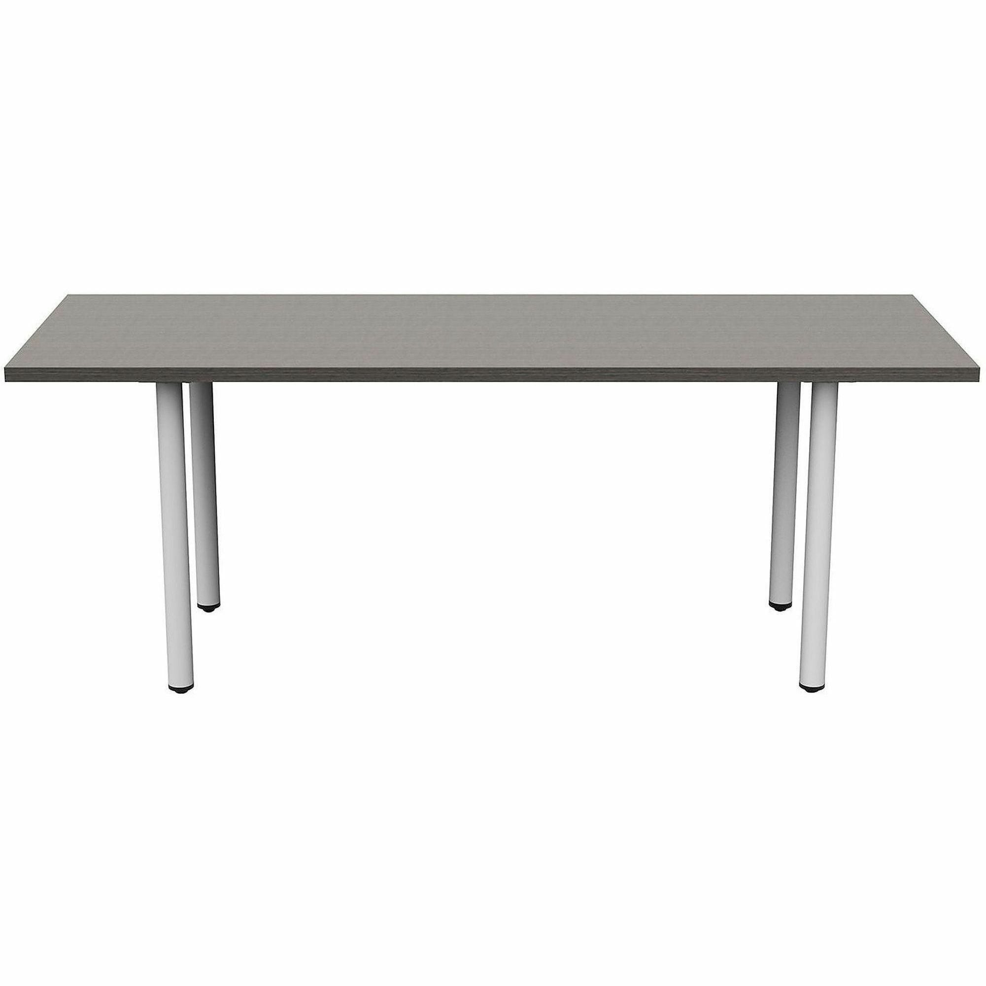 Safco Jurni Multi-Purpose Table with Post Leg & Glides, Laminate Top, 72" W x 24" D x 29" H, Asian Night Finish, 1 Each