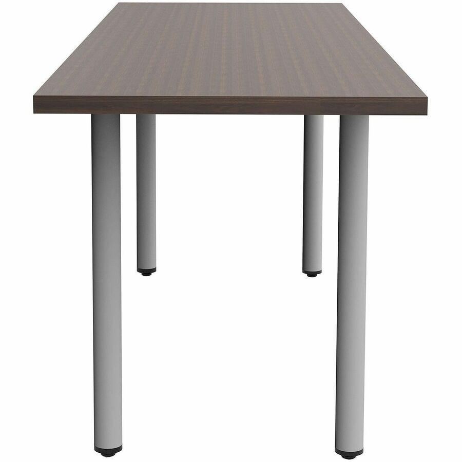 Safco Jurni Multi-Purpose Table with Post Leg & Glides, 72" x 24" Laminated Top, Columbian Walnut, 29" Height, 1 Each