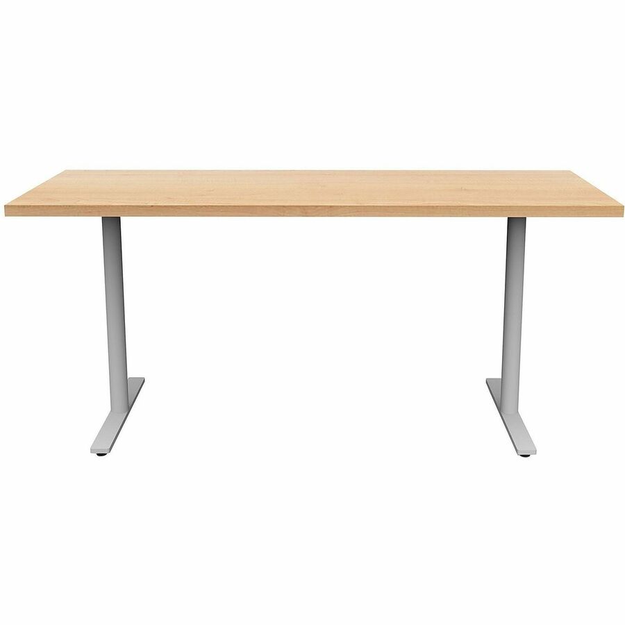 Safco Jurni Multi-Purpose Table with T-Leg & Glides, 72" x 24" Laminate Top, Fusion Maple, 29" Height, 1 Each