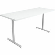 Safco Jurni Multi-Purpose Table with T-Leg & Glides, 72" x 24" Laminate Top, Designer White, 29" Height, 1 Each