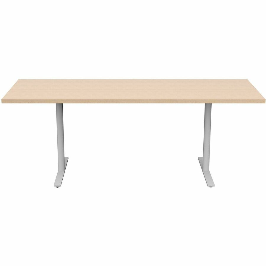 Safco Jurni Multi-Purpose Table with T-Leg & Glides, 72" x 24", Fusion Maple, Laminate Top, 29" Height, 1 Each