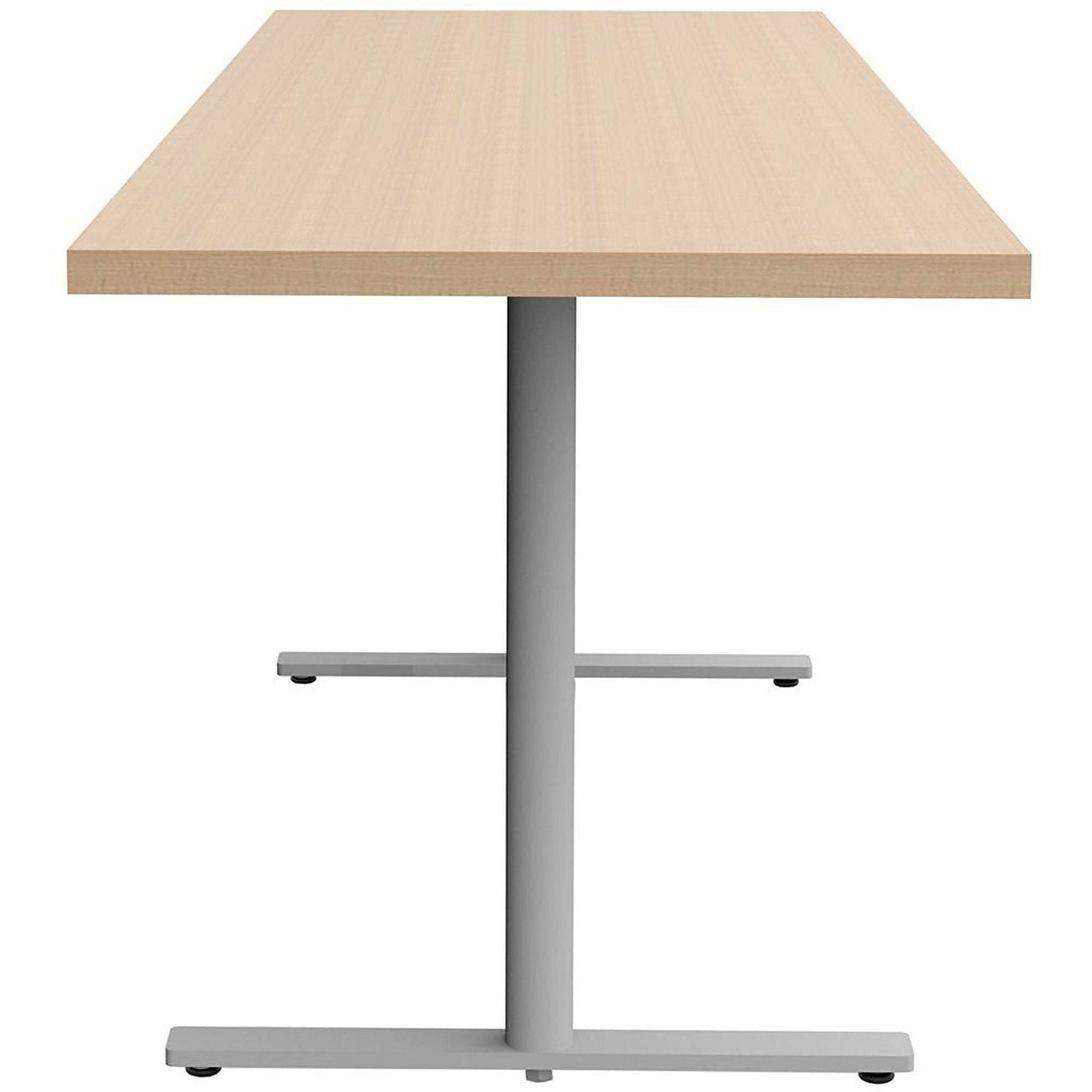 Safco Jurni Multi-Purpose Table with T-Leg & Glides, 72" x 24", Fusion Maple, Laminate Top, 29" Height, 1 Each