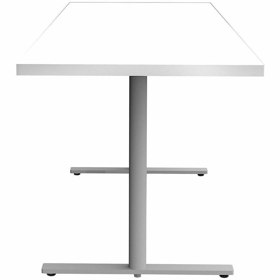 Safco Jurni Multi-Purpose Table with T-Leg & Glides, 72" x 24" Laminated Top, Designer White, 29" Height, 1 Each