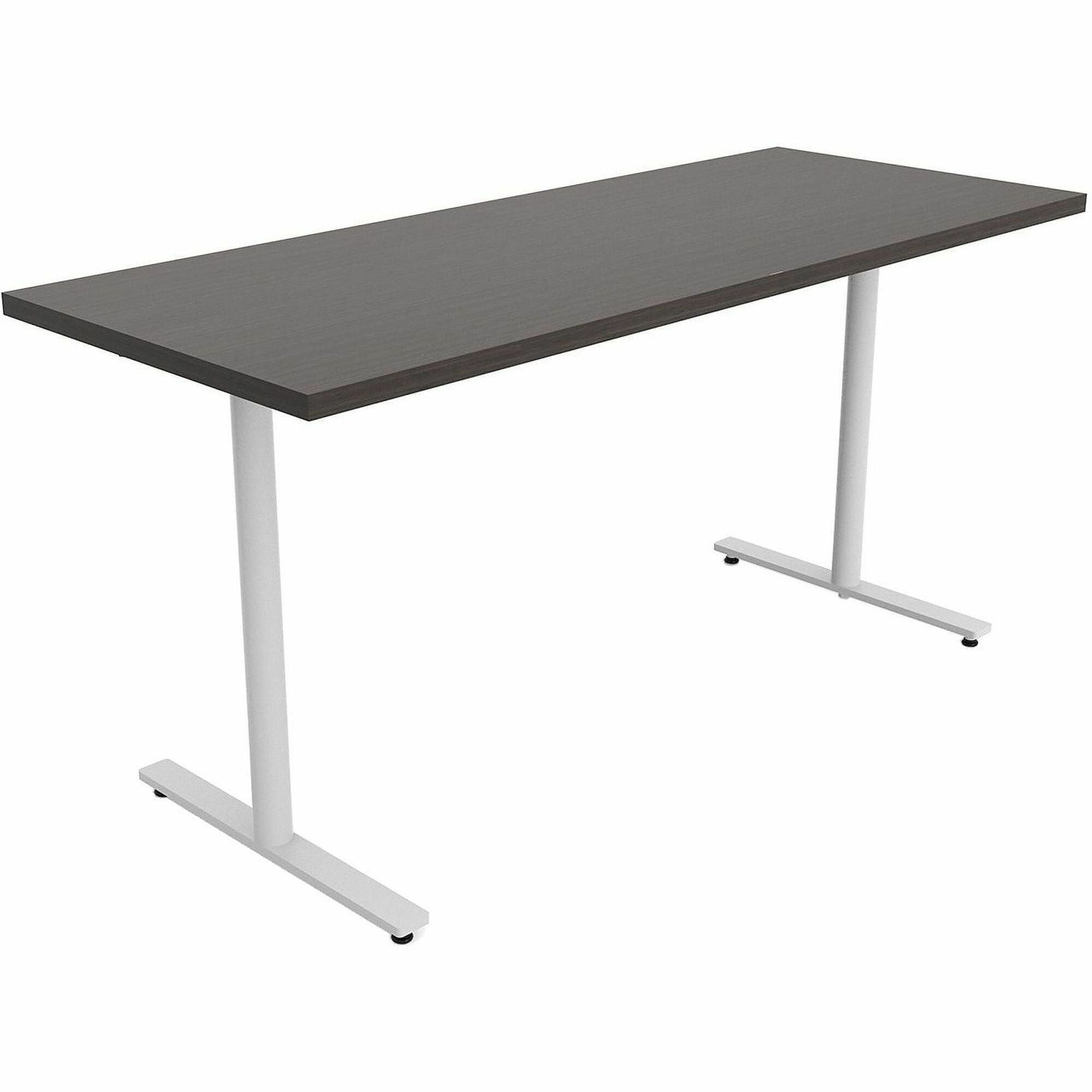 Safco Jurni Multi-Purpose Table with T-Leg & Glides, 60" x 24" x 29", Laminate Top, Asian Night Finish, 1 Each