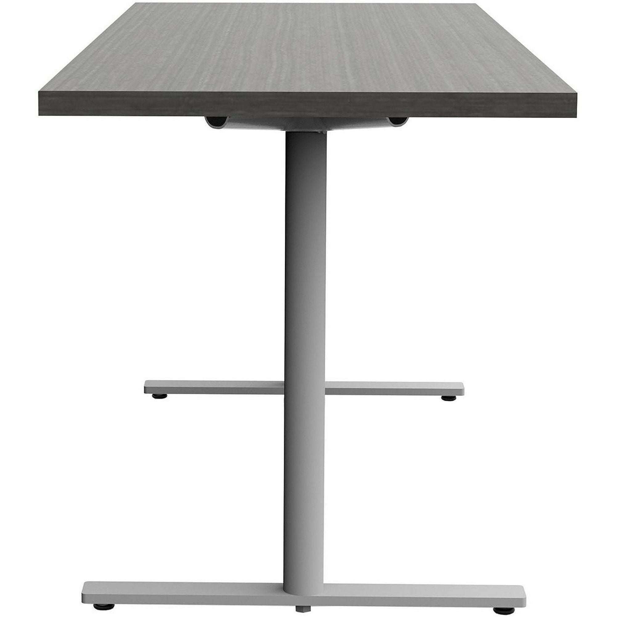 Safco Jurni Multi-Purpose Table with T-Leg & Glides, 60" x 24" x 29", Laminate Top, Asian Night Finish, 1 Each