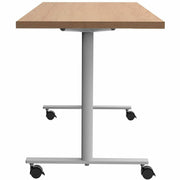 Safco Jurni Multi-Purpose Table with T-Leg & Casters, 60" x 24" Laminate Top, Fusion Maple Finish, 29" Height, 1 Each