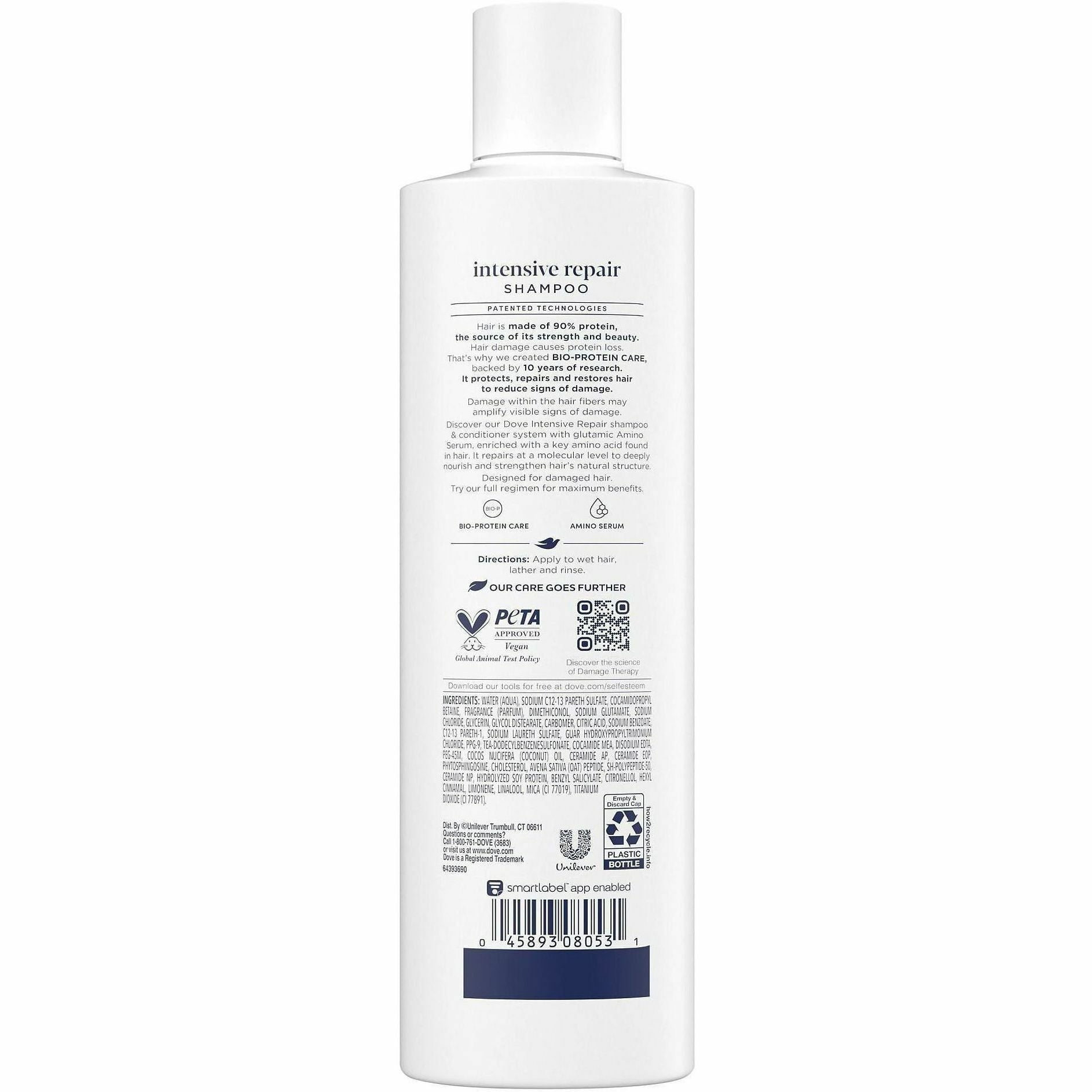For Curly Hair - 12 fl oz (354.9 mL) - Bottle Dispenser - Hair - White - 1 Each