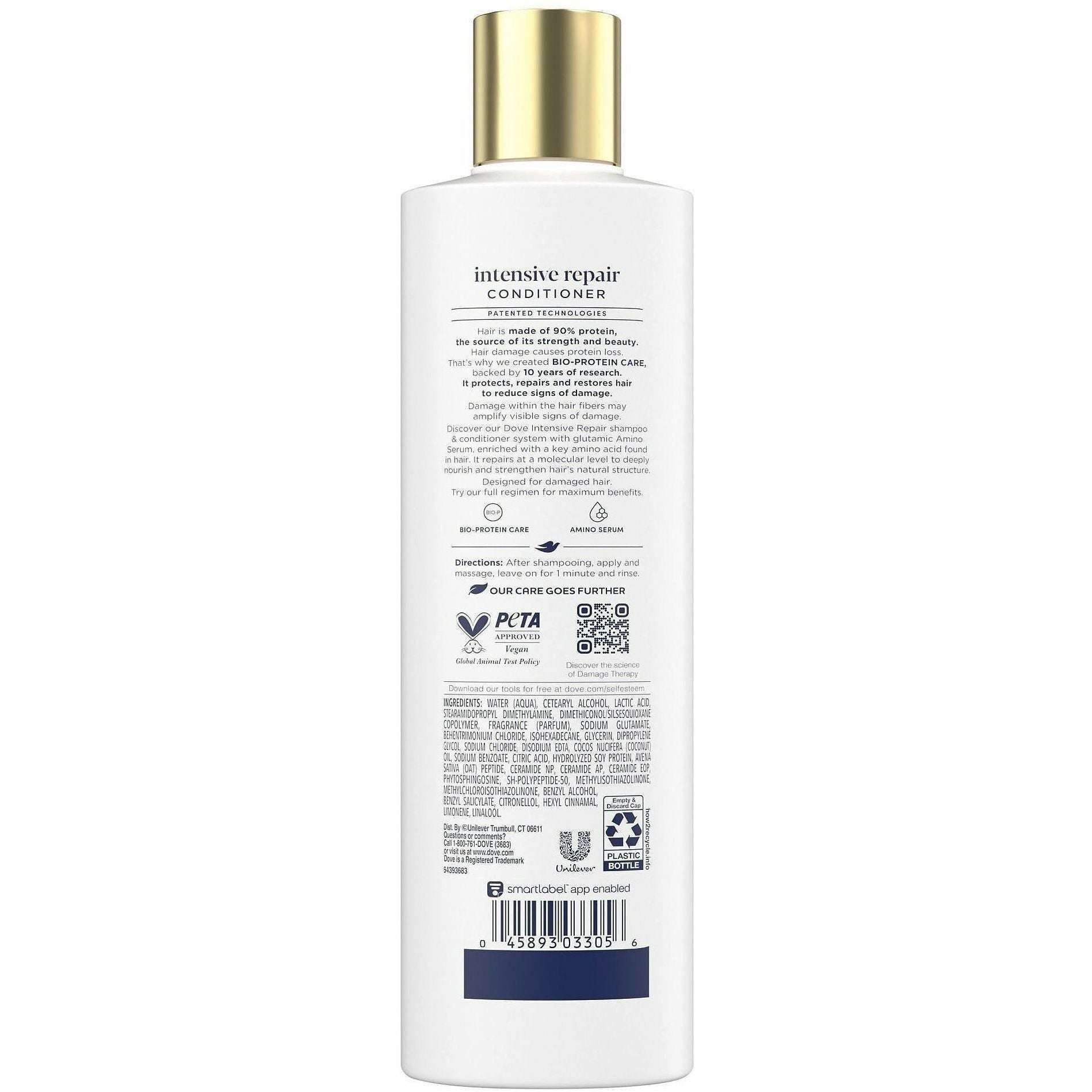 12 fl oz (354.9 mL) - Bottle Dispenser - Hair - White - Moisturizing - 1 Each