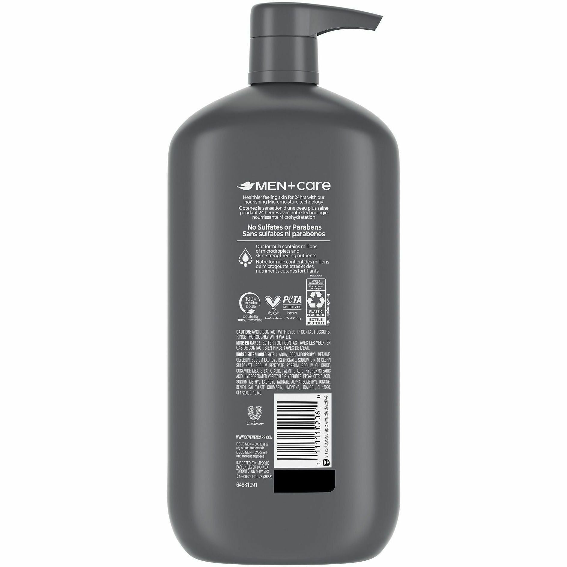 Cedarwood, Lemon Scent - 30 fl oz - Body, Face, Skin - Moisturizing - White - Sulfate-free, Paraben-free - 1 Each