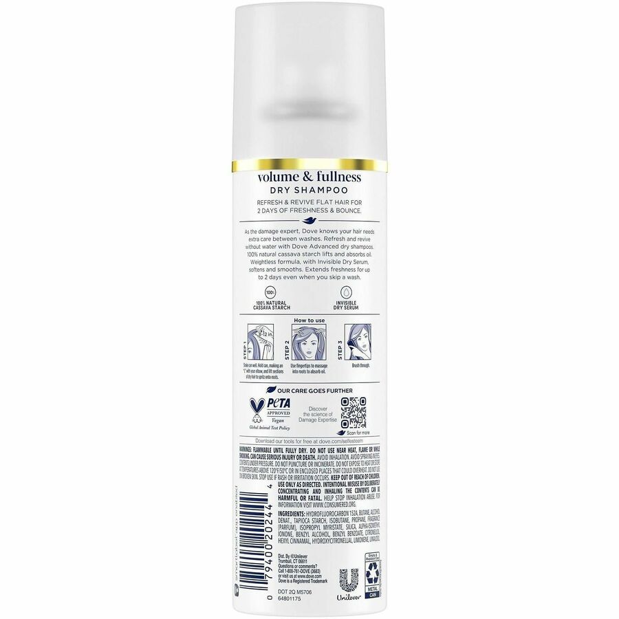 For Dry Hair - 7.3 fl oz (215.9 mL) - Hair - White - Residue-free - 1 Each