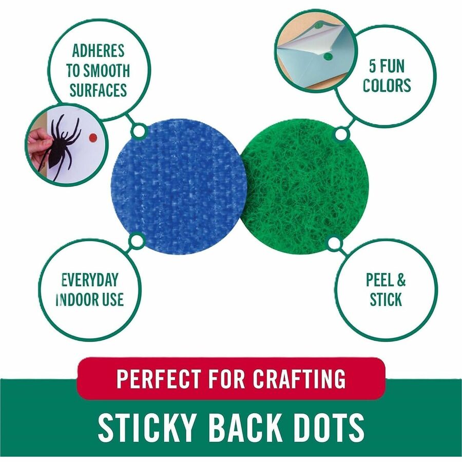 Multicolor - Nylon - For Crafting, Wall, Glass, Plastic, Smooth Surface, Home, School, Office, Project, Indoor - 140 / Pack