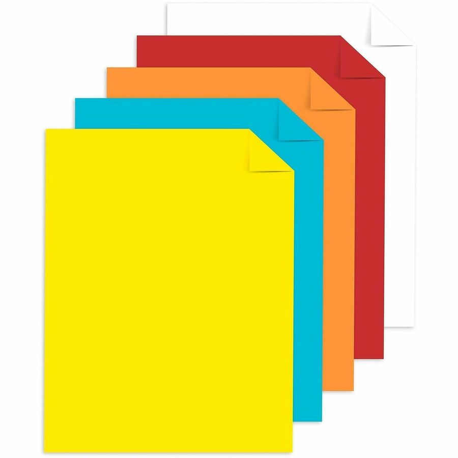 Wausau Paper AstroBrights 65 lb Cardstock - 65 lb Basis Weight - Acid-free, Lignin-free, Long Lasting, Printable - Assorted - 5 Ream per Case - 5 / Carton