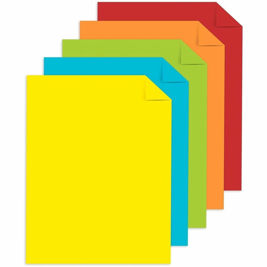 Wausau Paper Astrobrights 24 lb Colored Paper - 24 lb Basis Weight - Printable, Acid-free, Lignin-free - Assorted - 500 Sheets - 500 Sheets per Ream - 5 Ream per Case - 5 / Carton