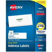 Avery&reg; Easy Peel Address Labels, 1-1/3" x 4" , 1,400 Labels (8462)