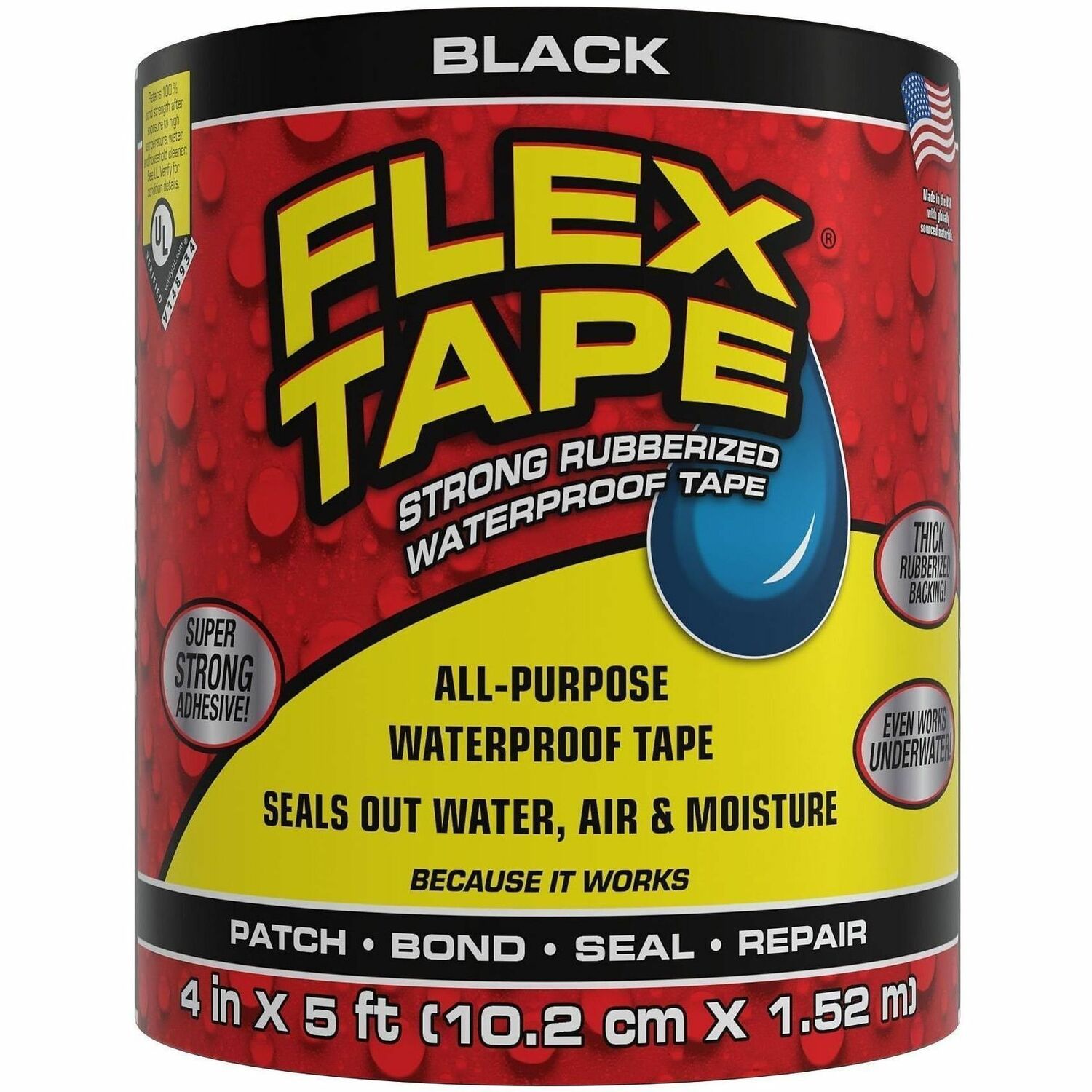 TAPE;4"X5;BLK