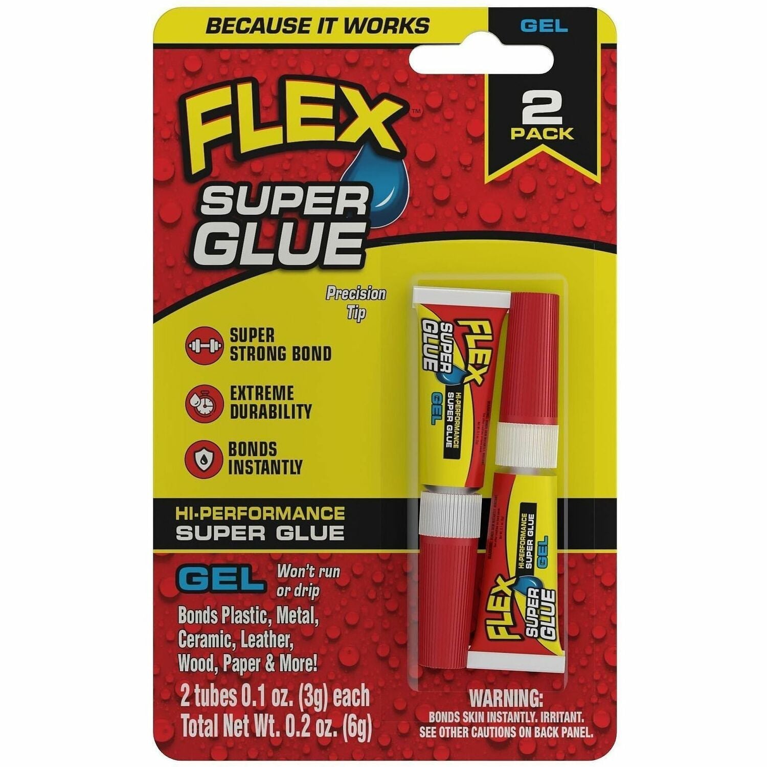 GLUE;SUPER;GEL;TUBE;2PK