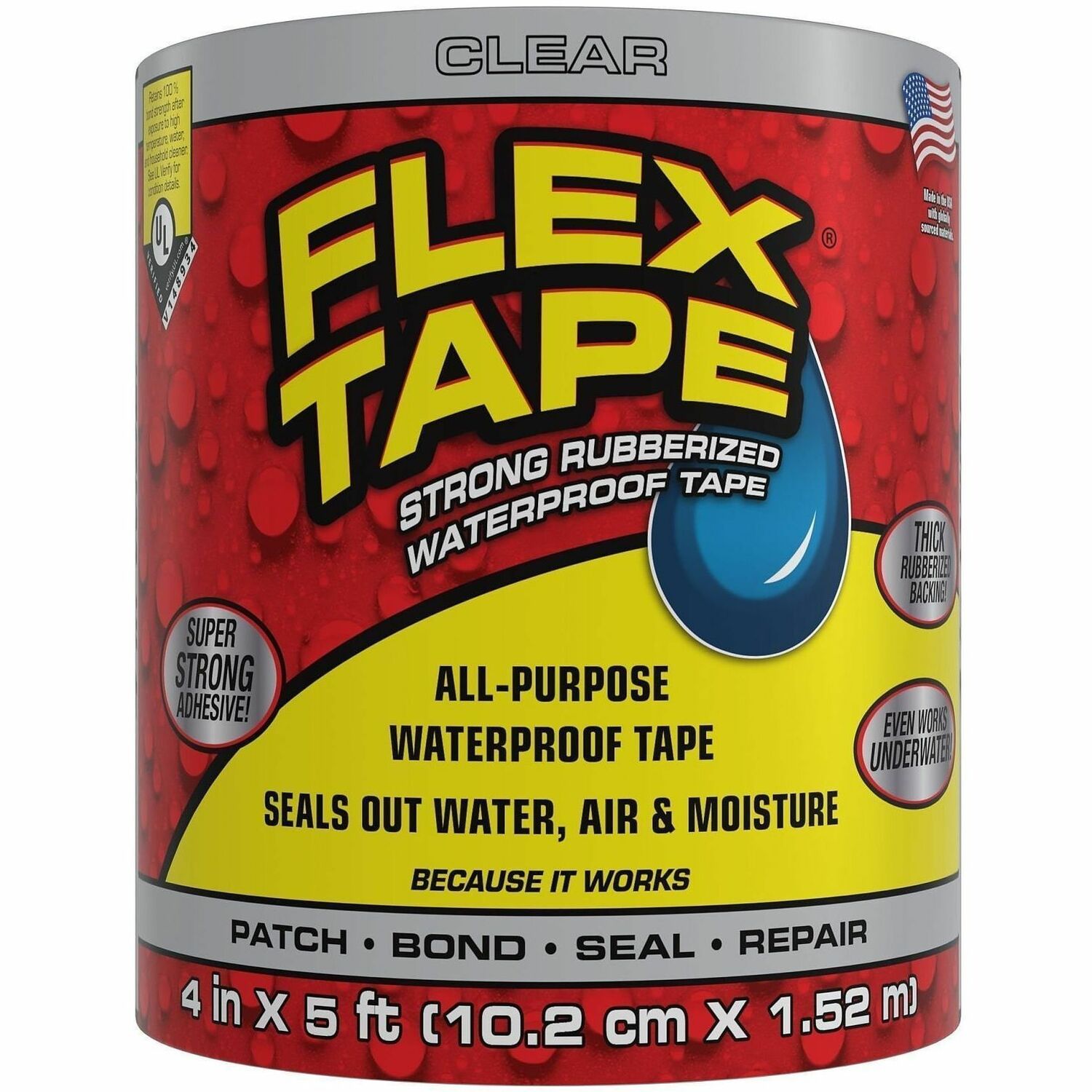 TAPE;4"X5;CLR