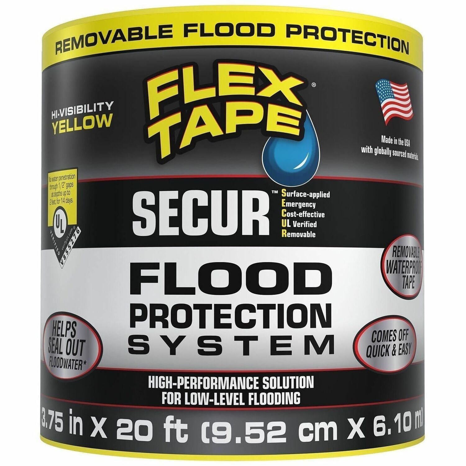 TAPE;3.75"X20;YELLOW