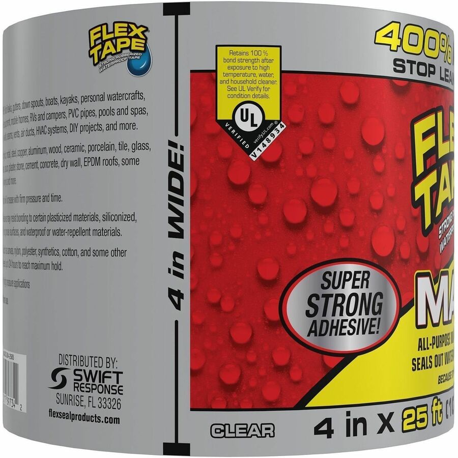 TAPE;MAX;4"X25;CLEAR