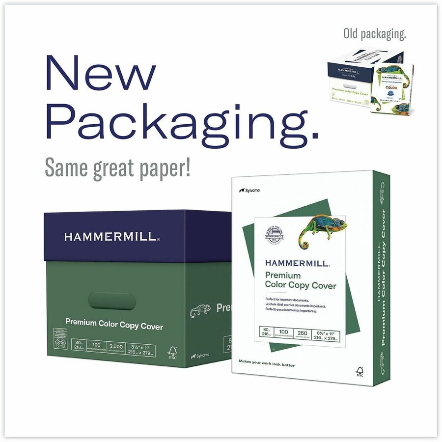 100 Brightness - 98% Opacity - 18" x 12" - 80 lb Basis Weight - Acid-free, Ultra Smooth, Heavyweight, Jam-free, Non-yellowing, Long Lasting - 1000 / Carton
