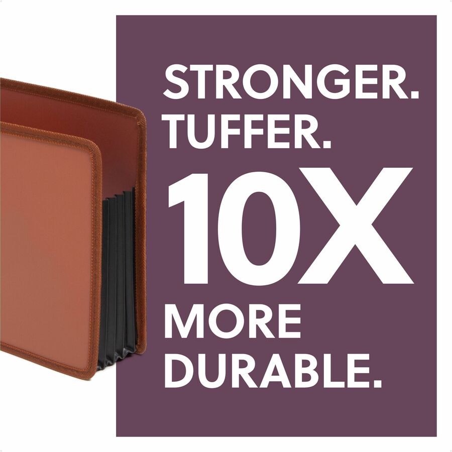 8 1/2" x 11" - 1200 Sheets Capacity - 5 1/4" Expansion - Poly, Rubber - Redrope - Durable, Tear Resistant, Water Resistant, Reinforced Edges, Reinforced Gusset - 2 Unit
