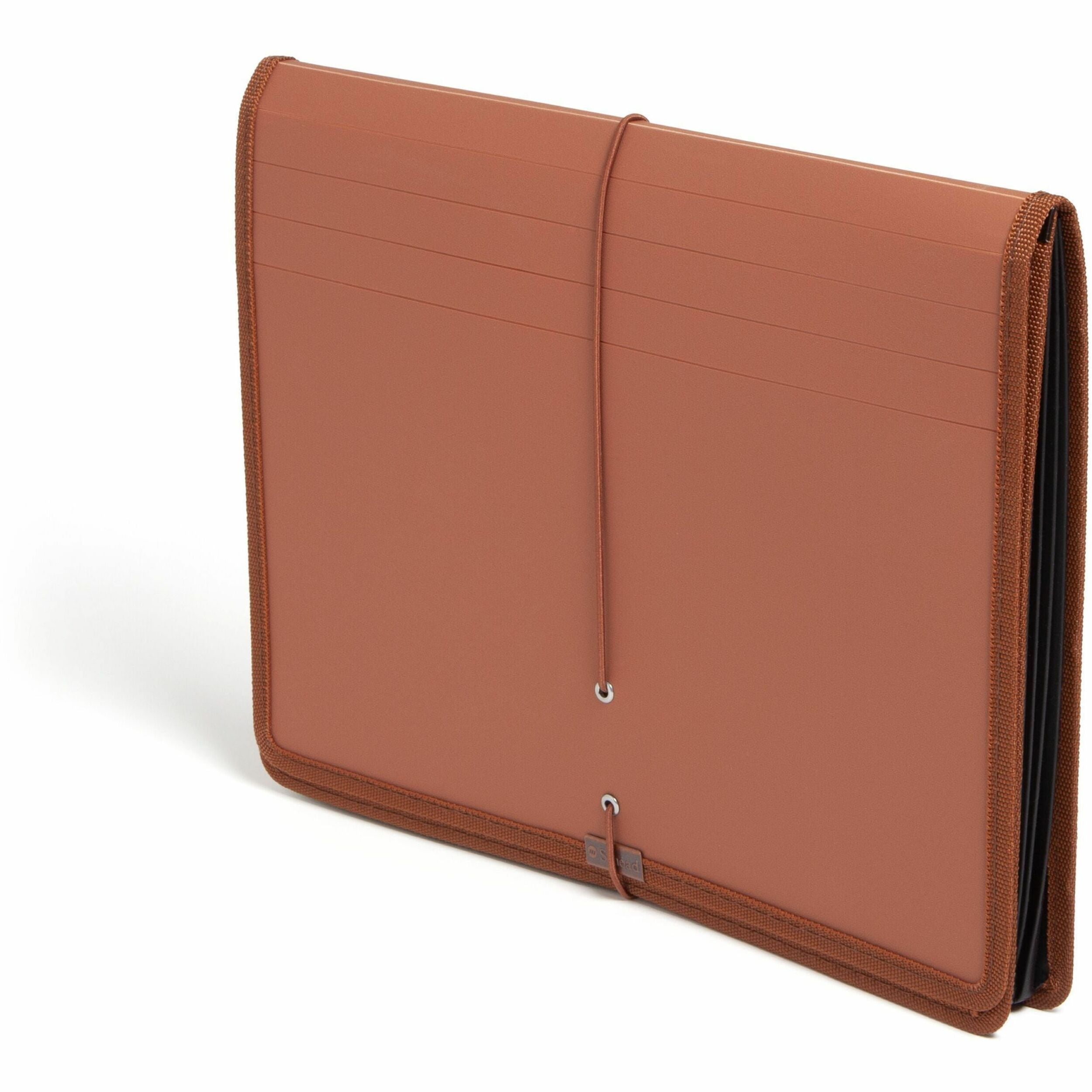 8 1/2" x 11" - 1200 Sheets Capacity - 5 1/4" Expansion - Poly, Plastic, Rubber - Redrope - Durable, Tear Resistant, Water Resistant, Reinforced Edges, Reinforced Gusset, Card Holder - 1 Unit