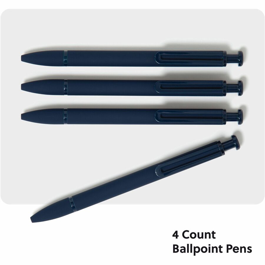 1 mm Bold Pen Point - Blue Ink - Midnight Blue Barrel - Writing, Home, School, Office - 24 Unit