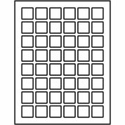 x 1" Width x 1" Length - Square - Inkjet, Laser - Matte - Matte White - Pop Up Edge, Easy Peel, Smudge-free, Print-to-the Edge, Jam Resistant - 48 / Sheet - 1200 Total Label(s) - For Label Printer - 1200 / Pack