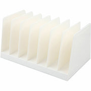 Business Source 6-slot Inclined Desk Step Sorter - 6 Compartment(s) - 6.50" Height x 8" Width x 7.75" Depth - Desktop, Desk - White - 1 Each