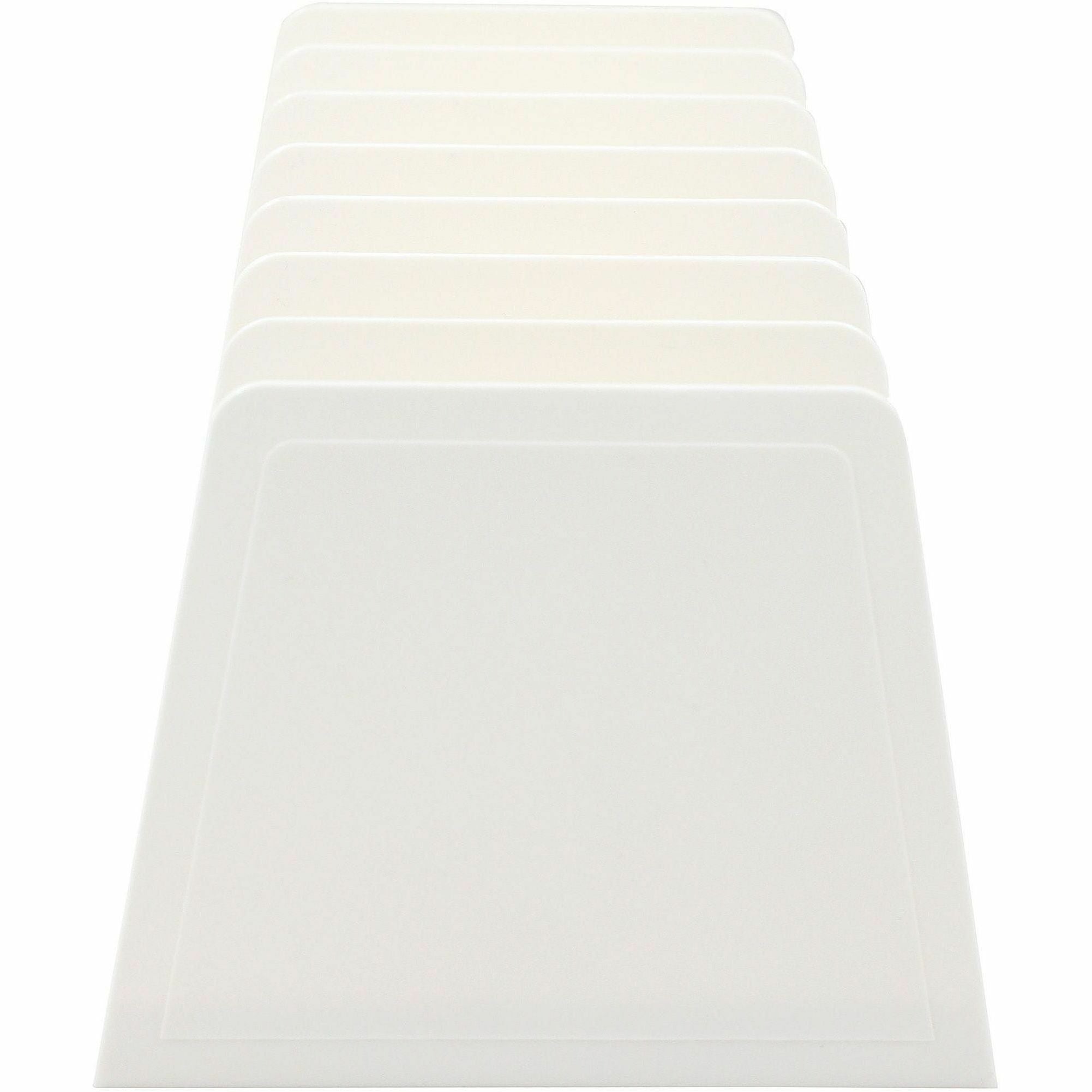 Business Source 6-slot Inclined Desk Step Sorter - 6 Compartment(s) - 6.50" Height x 8" Width x 7.75" Depth - Desktop, Desk - White - 1 Each