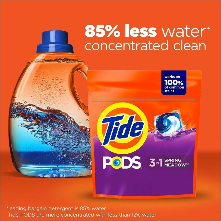 For Laundry, Clothes - Concentrate - Spring Meadow Scent - Recommended For: Stain Remover - Blue - 30 / Pack
