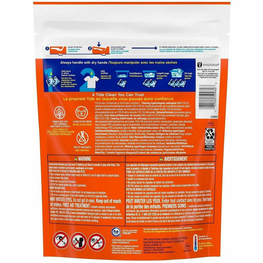 For Laundry, Clothes - Concentrate - Spring Meadow Scent - Recommended For: Stain Remover - Blue - 30 / Pack