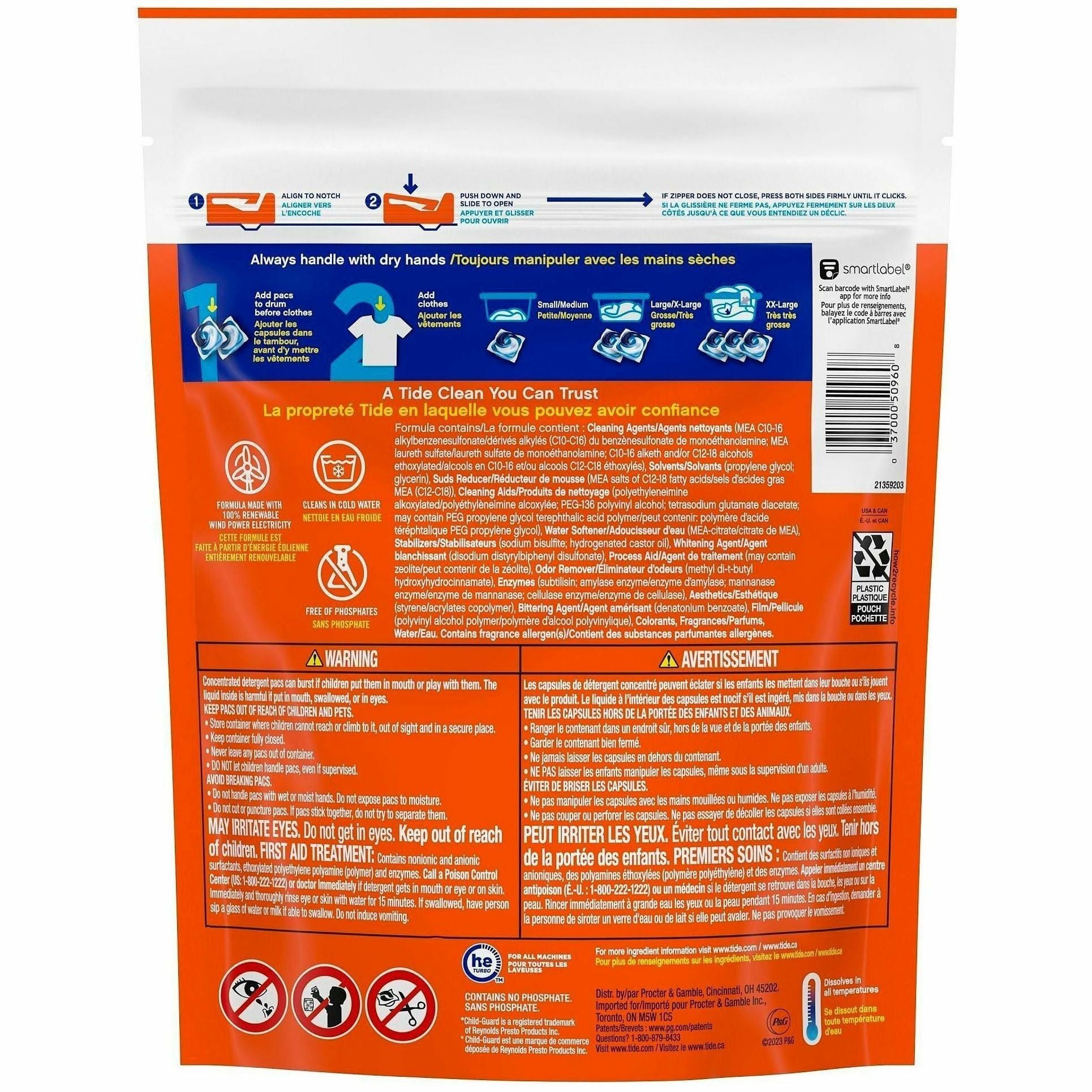 For Laundry, Clothes - Concentrate - Spring Meadow Scent - Recommended For: Stain Remover - Blue - 30 / Pack
