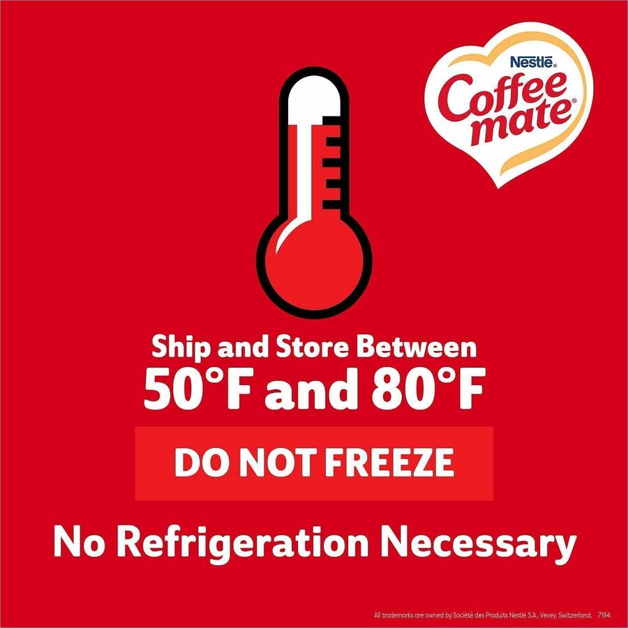 Coffee mate Liquid Creamer Singles - Italian Sweet Creme, Salted Caramel Chocolate, Vanilla Caramel, Rich Gelato Flavor - 8 fl oz (237 mL) - 1 Serving - 150 Singles/Pack - 3 / Carton