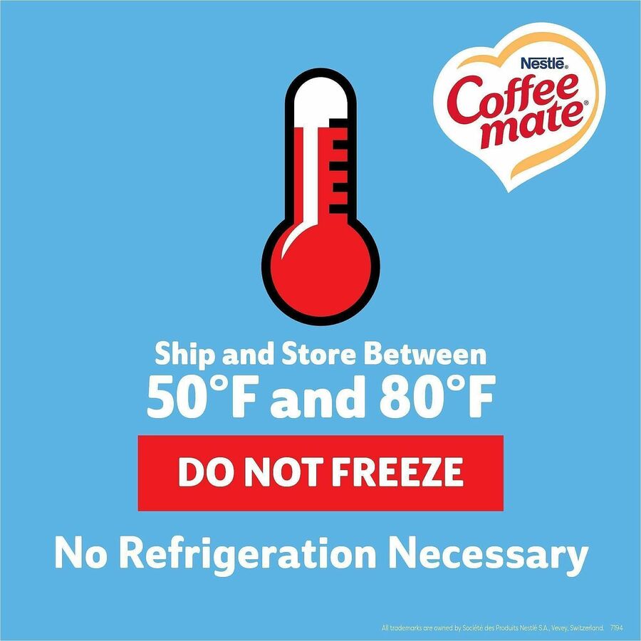 Coffee mate Liquid Creamer Singles - French Vanilla Flavor - 1 Serving - 360 / Carton