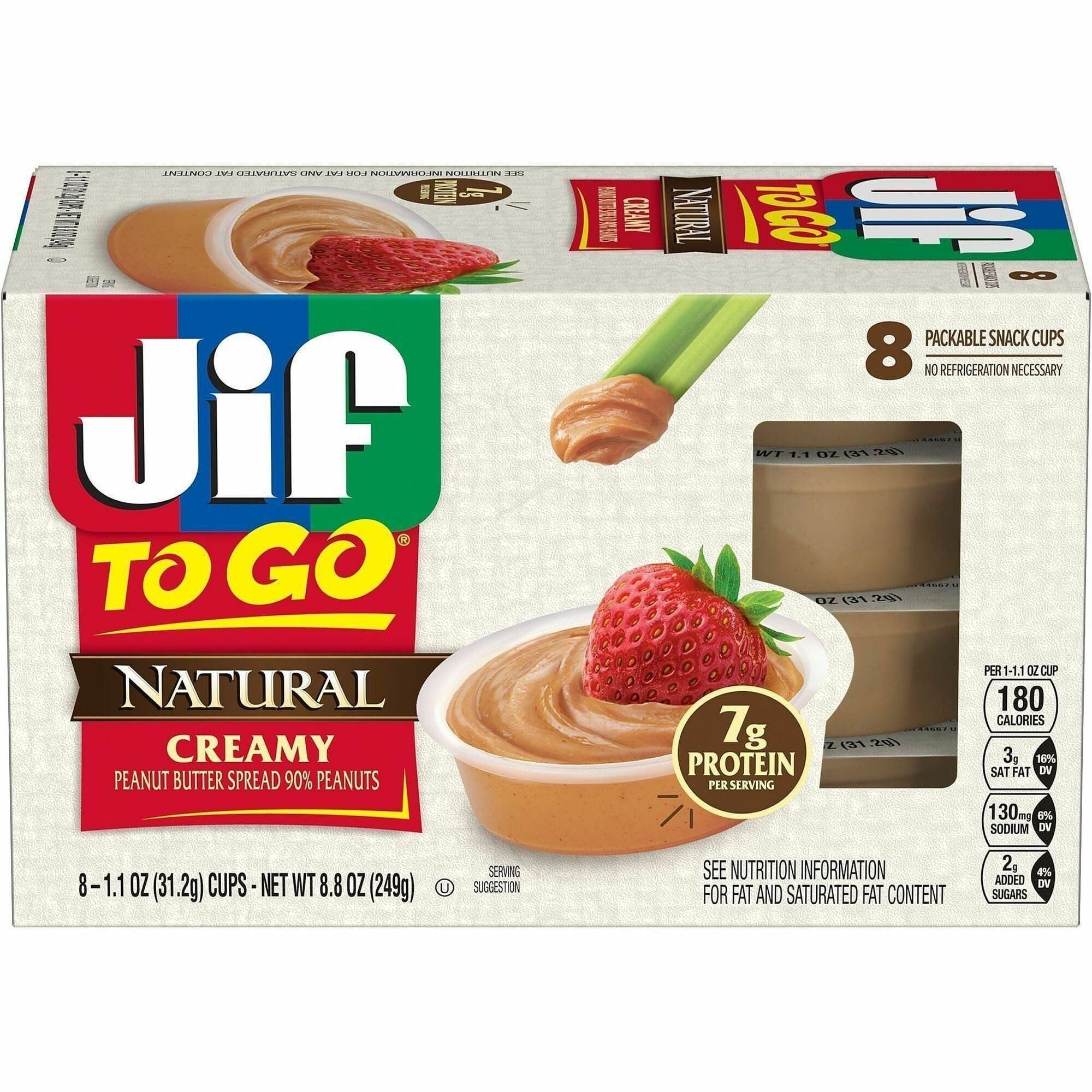 Natural, Creamy - 1.10 oz - 8 / Pack