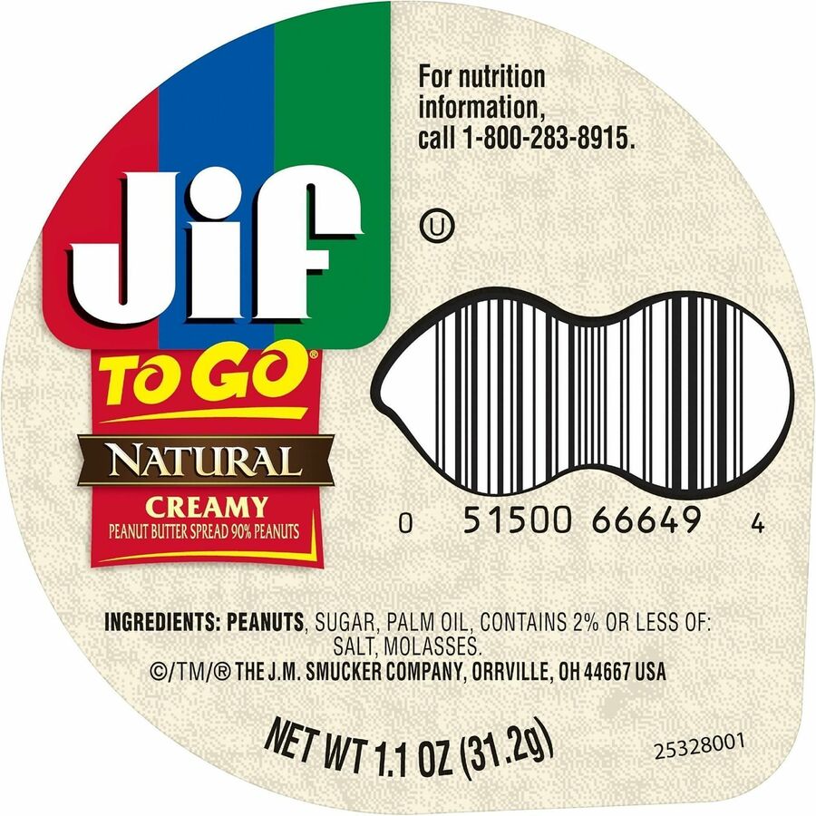 Natural, Creamy - 1.10 oz - 8 / Pack
